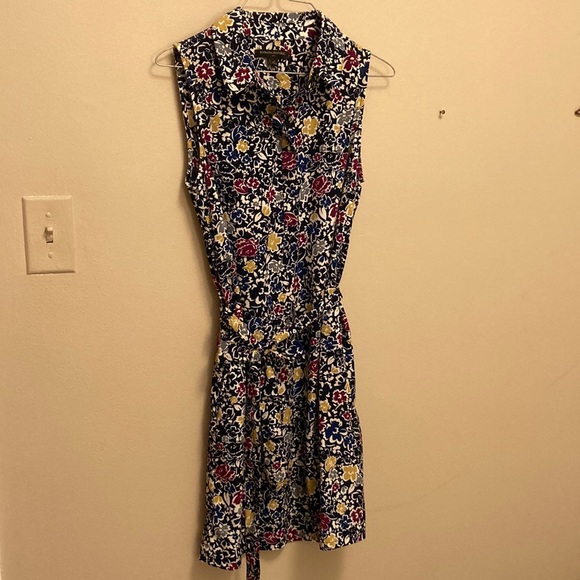 Floral banana republic tie-front dress - Picture 1 of 7